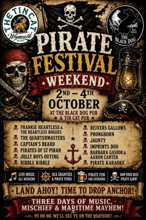 Tin Cat & Black Dog Pirate Fest Weymouth