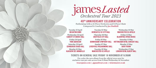 News: James Announce 40th Anniversary UK Tour & Double Album